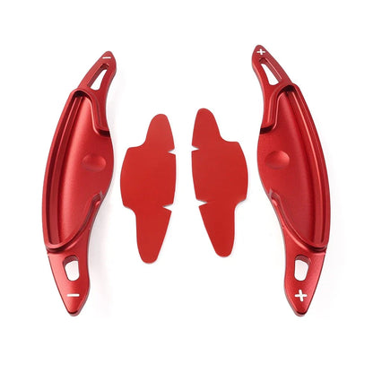 Red Steering Wheel Paddle Shifter Extensions for Hyundai i30 (2019-2023)