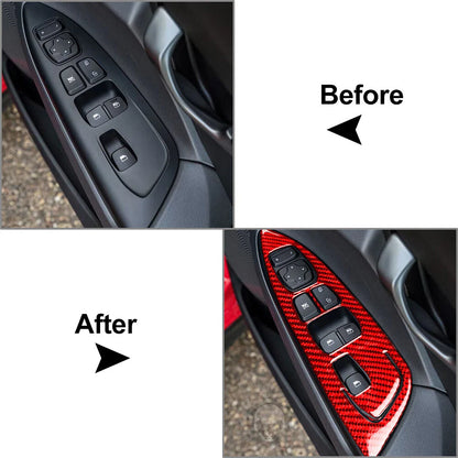 Window Lift Switch Cover Trim for Hyundai Veloster JS (2019-2023) Red