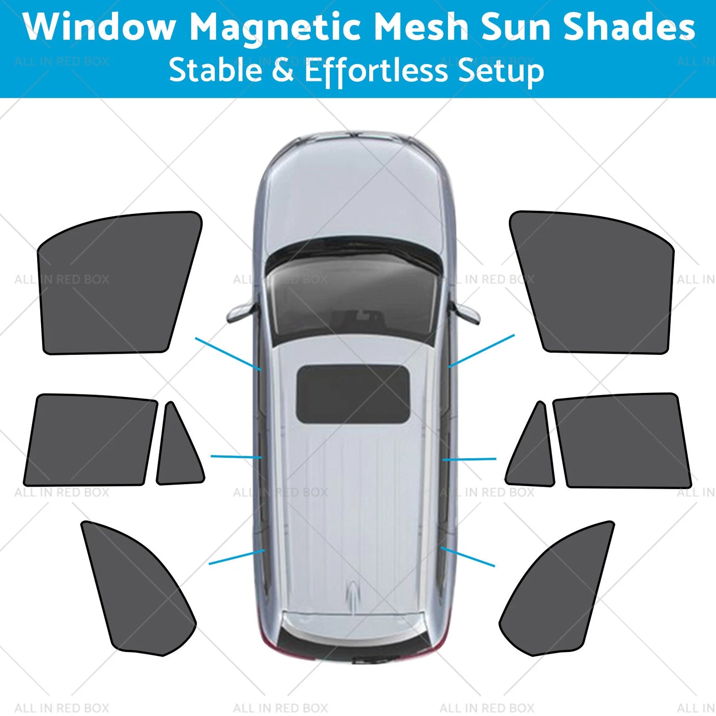 Magnetic Mesh Sun Blind Shades for BMW X5 E70 (2006-2013)