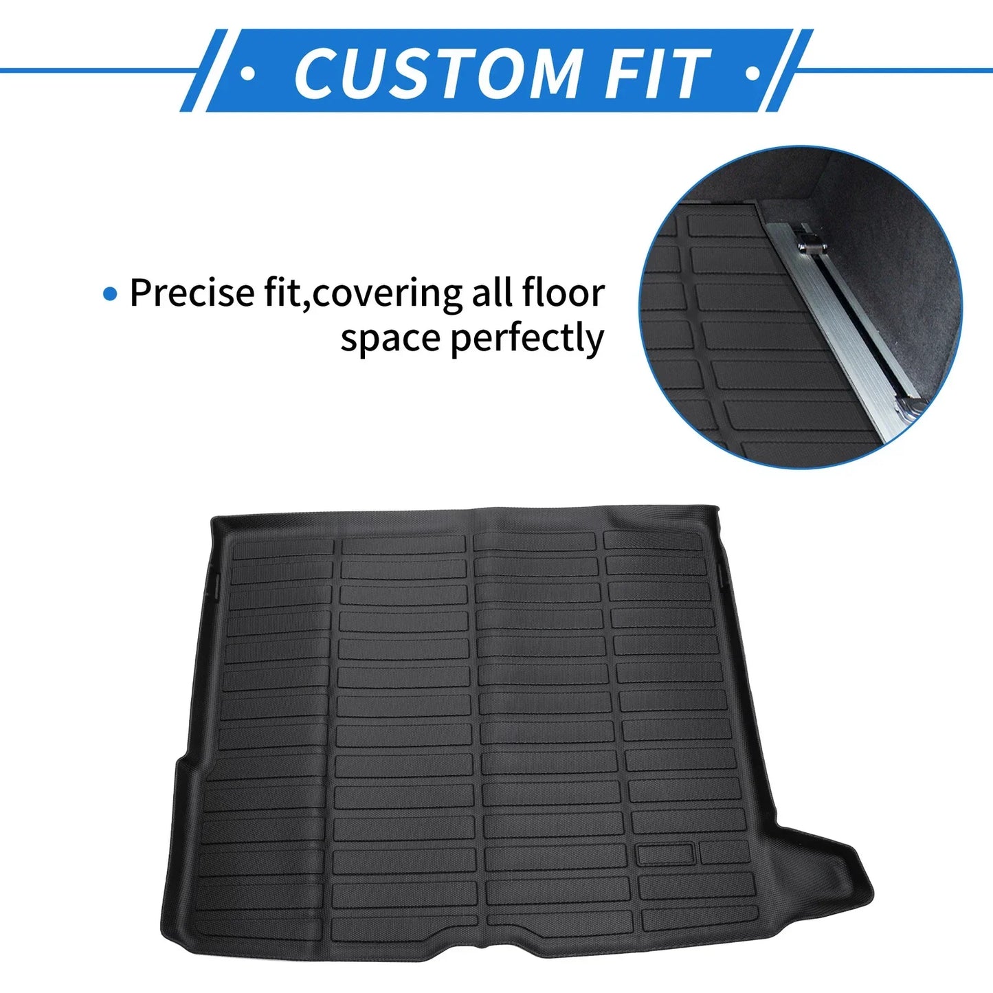 Cargo Liner Rear Trunk Mat for Mercedes Benz GLC 2016-2022 Long Grid Pattern