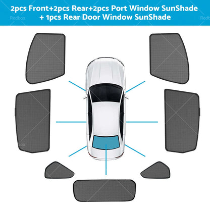 Window Sun Shade for Toyota RAV4 2019-2023 Rear Side Mesh Blind