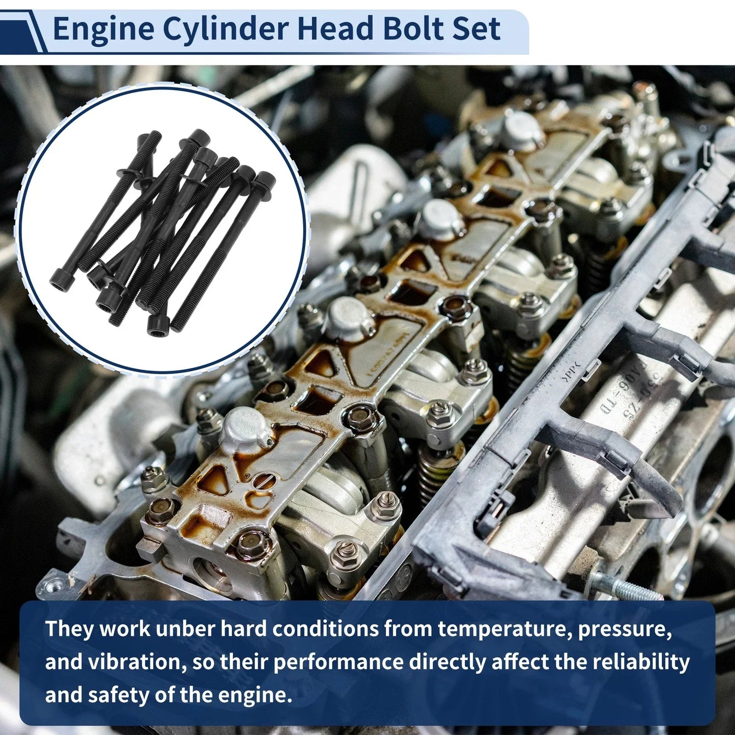 Engine Cylinder Head Bolt Set for Lexus ES350 3.5L V6 (2007-2020)
