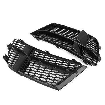 Open Mesh Honeycomb Front Bumper Fog Light Grille for Audi A3 S3 (2013-2020)