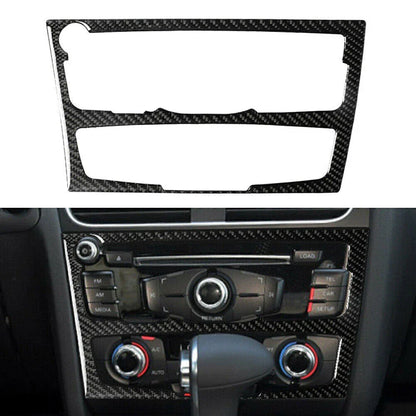 AC/CD Panel Frame Cover Trim Carbon Fiber for Audi A4 A5 (2010-2016)