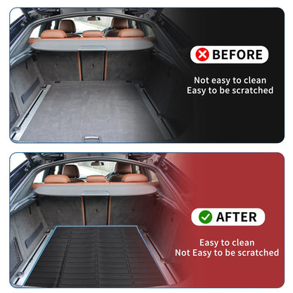 Cargo Liner Rear Trunk Mat for Mercedes Benz GLE 2020-2024 SUV 5 Seat Black