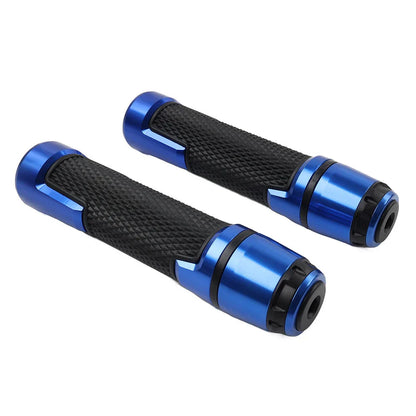 22MM 7/8" Blue Motor Handlebar Grips for Harley & Honda