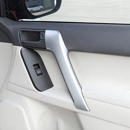 4PCS Matte Front Door Armrest Covers for Land Cruiser Prado (2009-2023)