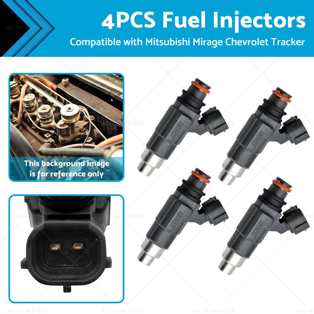 4PCS Fuel Injectors for Mitsubishi Mirage 1.5L, Suzuki Vitara 1.6L