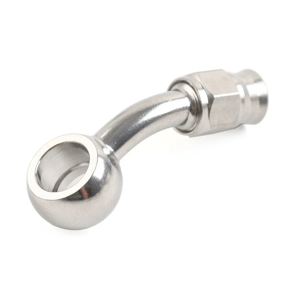 10.2mm 3/8" Eye Banjo Hose Ends AN-3 45������ Brake for Motorcycle