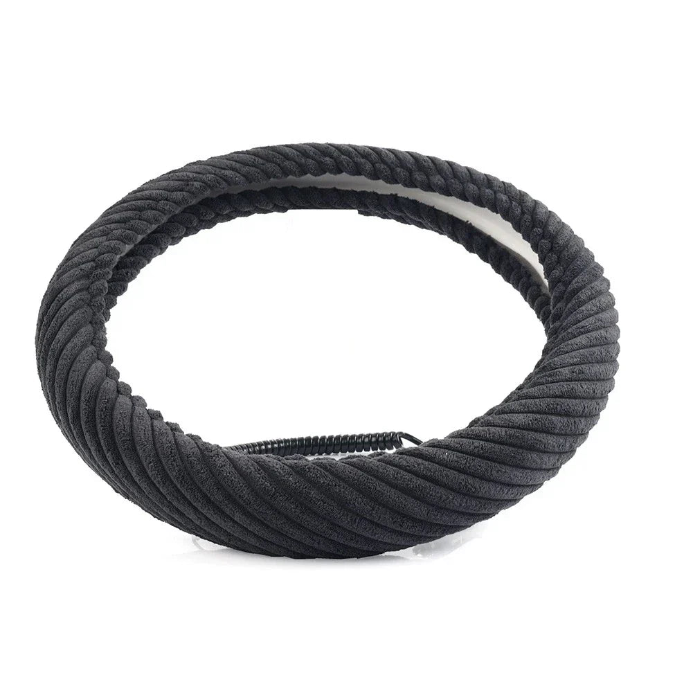 Heated Steering Wheel Cover 14.5-15.5in for Tangle Free Design