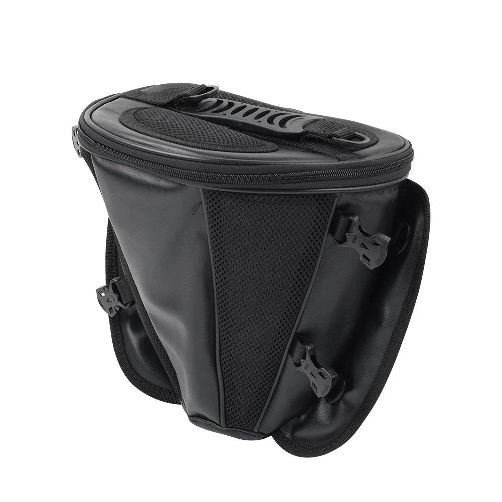 Universal Motorcycle Back Seat Carry Bag Luggage - Black