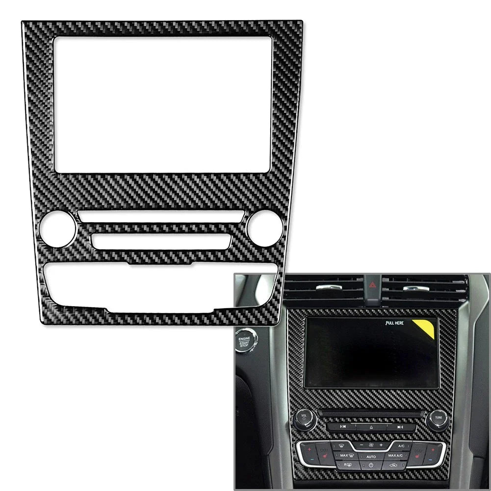 GPS Navigation Panel Cover Trim for Ford Mondeo (2013-2019) Carbon Fiber