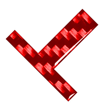 Red Letter Decals Stickers Emblem for Car Badge - Window Door Wall