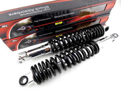 365mm JBS Black/Chrome Rear Shock Absorbers for Honda CB750F (1979-1982)