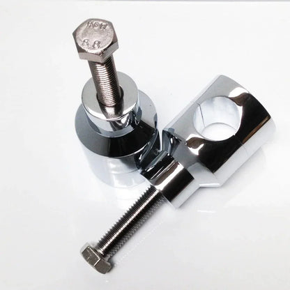 1" Chrome Billet Round Handlebar Riser for Harley Custom Springer Bobber