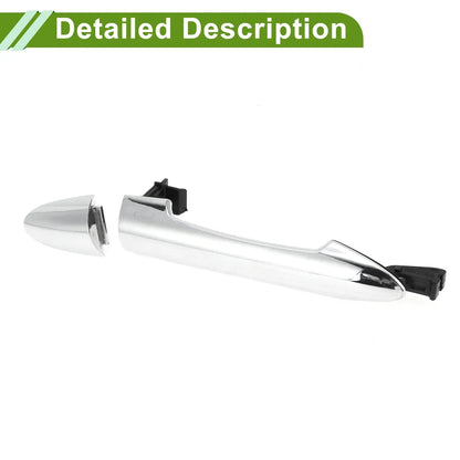 Exterior Door Handle for Hyundai Kia Picanto 2011-2016 Silver Tone Rear Right