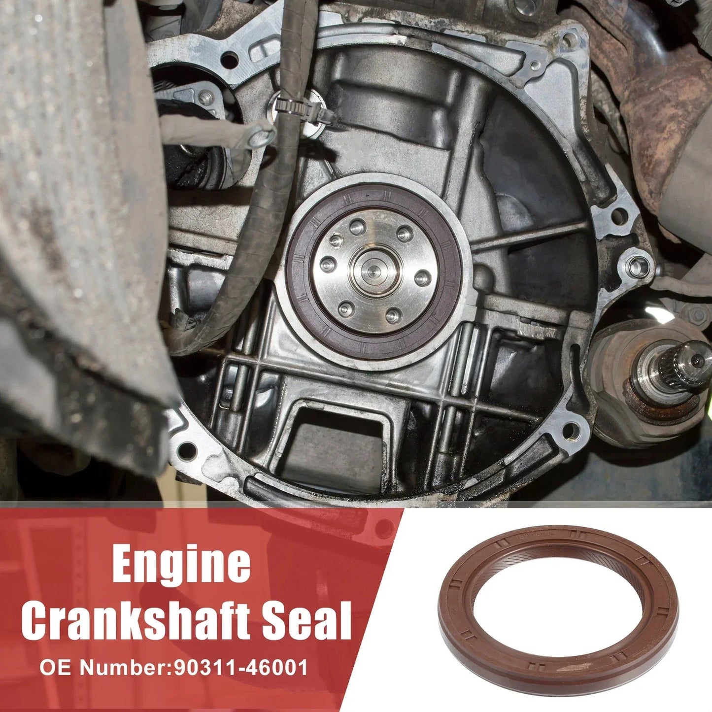 2 x Engine Crankshaft Seals for Lexus GS 300, IS 300 (1998-2005)
