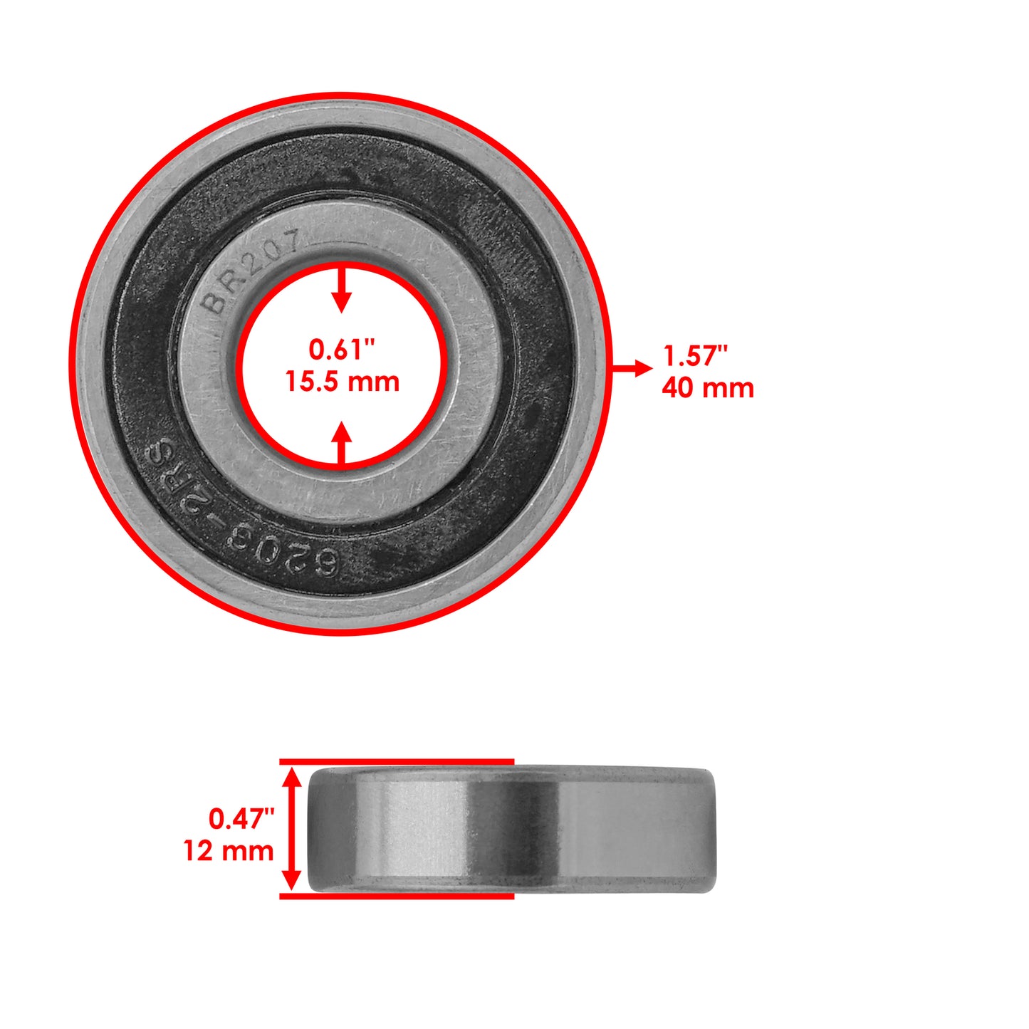Deck Pulley Bearings for Cub Cadet 300 321 46 Inch (1976–1978)