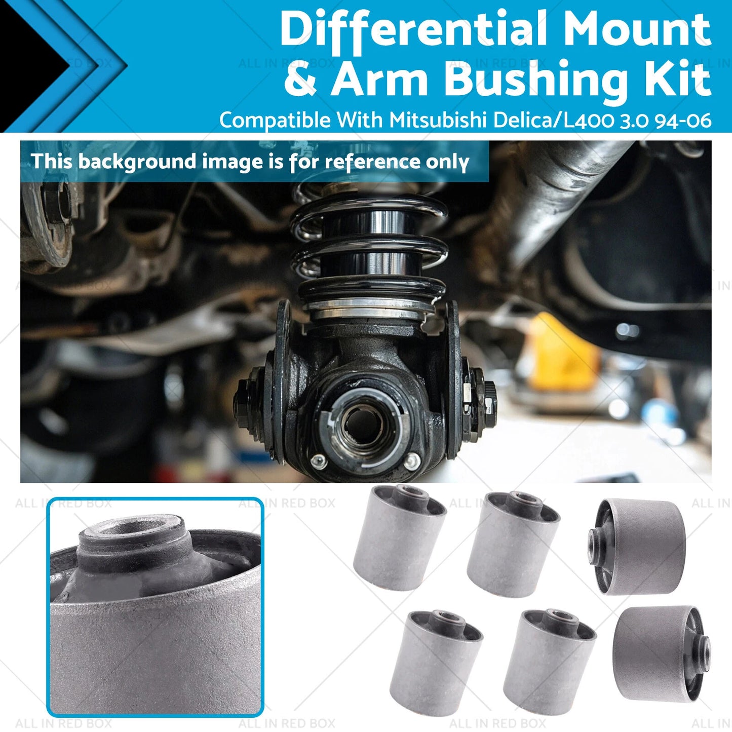 Differential & Control Arm Bushing Set for Mitsubishi Delica (1994-2006)