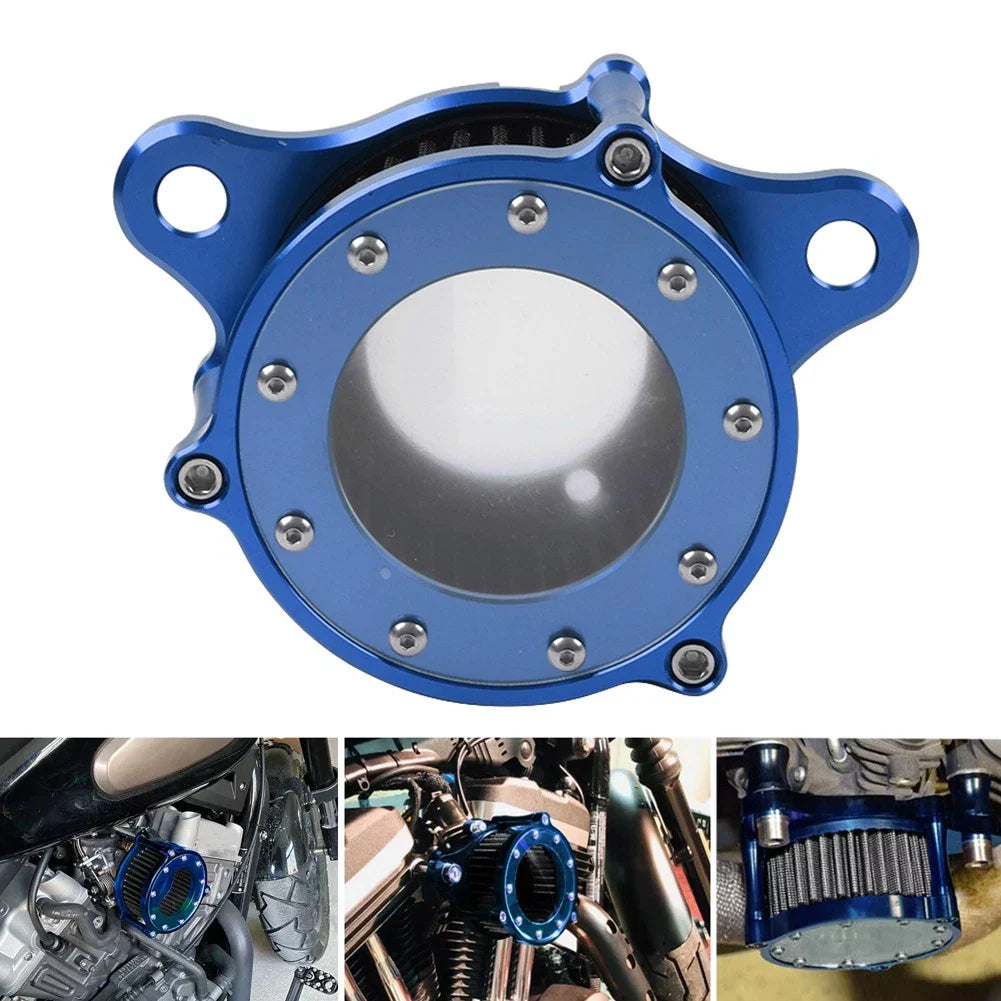 Blue Clear Air Cleaner Intake Filter Kit for Harley Sportster XL 883 XL 91-22