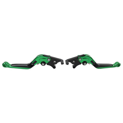 CNC Green Extendable Brake Clutch Levers for Kawasaki Ninja 125 250 (2013-2023)