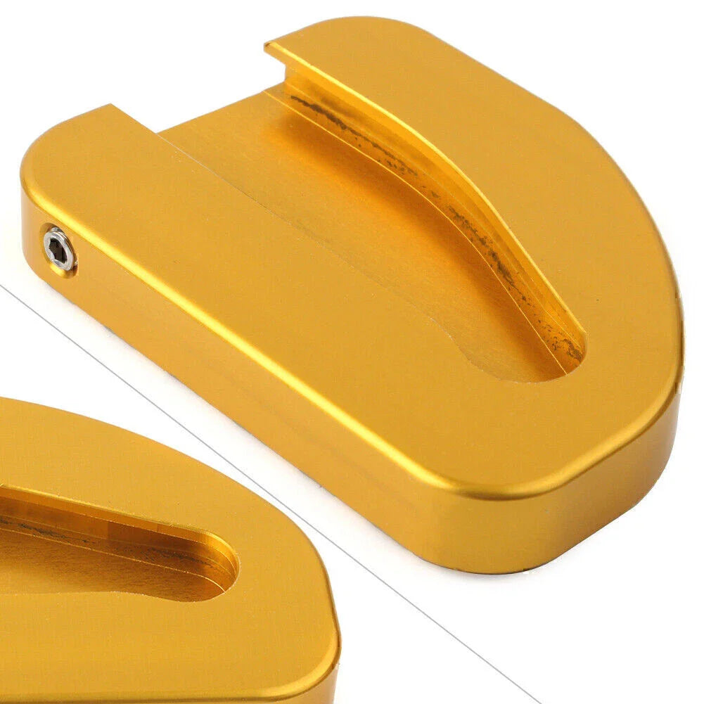 Gold Plate Side Stand Enlarger Kickstand Pad for Honda GoldWing GL1800 (2010-2017)