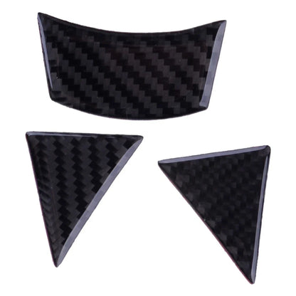 Carbon Fiber Steering Wheel Button Cover for BMW 5 Series E60 E61 (2005-2010)
