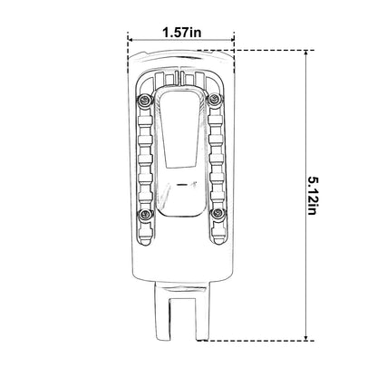Front Driver Foot Pegs for Harley Softail Breakout Fat Bob (2018-2025)
