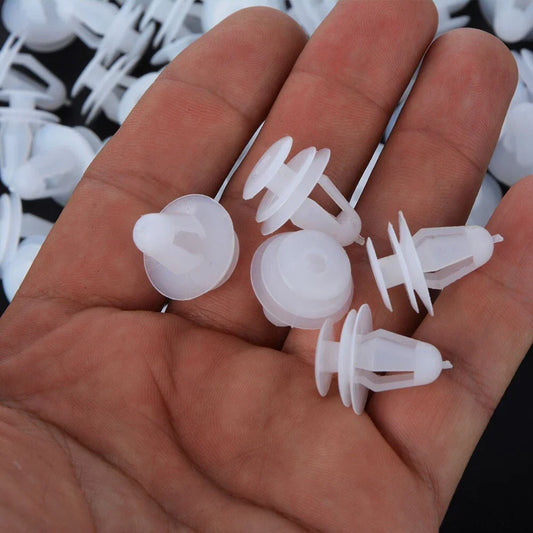 100Pcs 9mm Auto Bumper Clips Rivets Fender Push Pin Accessories for Cars