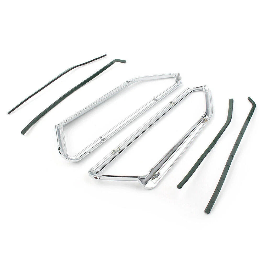 Motor Gloss Chrome Front Light Trim Accents for Honda Goldwing GL1800 (2018-2023)