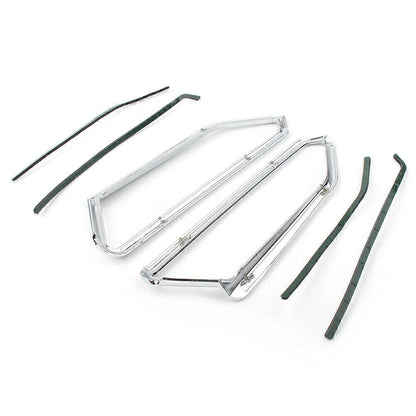 Motor Gloss Chrome Front Light Trim Accents for Honda Goldwing GL1800 (2018-2023)