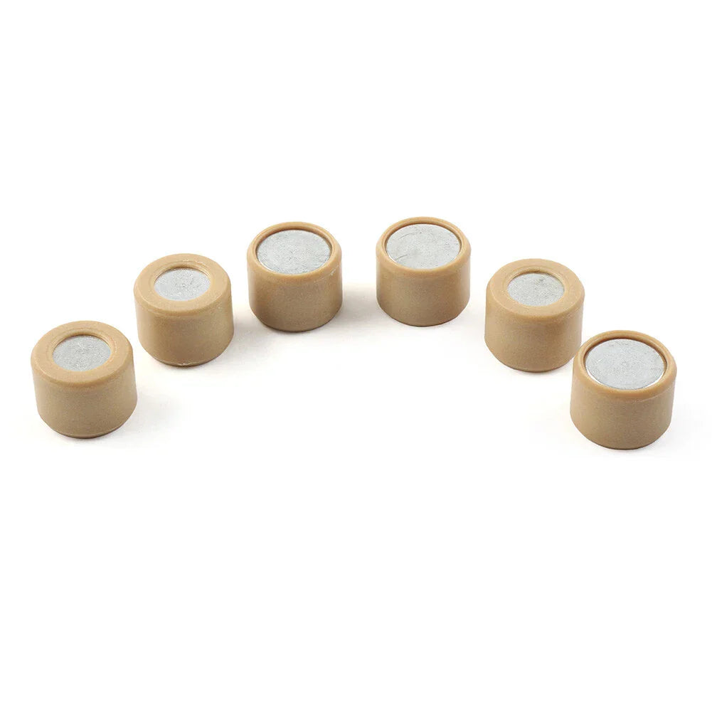 6 x 18g Variator Rollers for GY6 125 150cc Scooter Engines