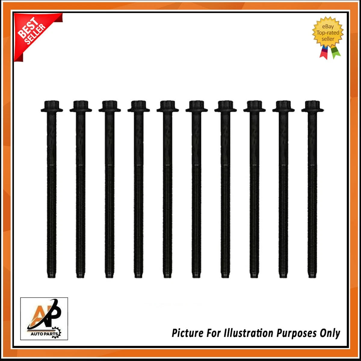 Head Bolts Set for Hyundai i30 i40 Tucson 1.6 CRDI D4FE (2008–2015)
