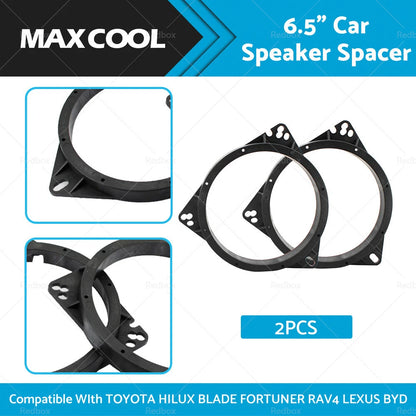 6.5" Car Speaker Spacer for Toyota Hilux, Fortuner, RAV4, Lexus, BYD