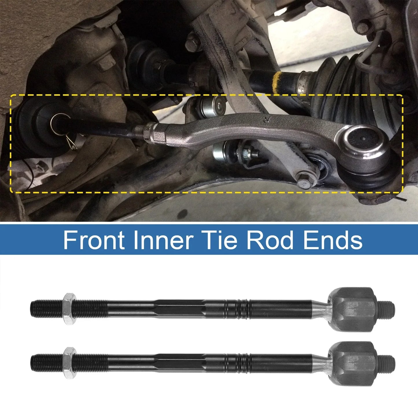 2 x Front Inner Tie Rod End Links for Chevrolet Cruze (2011-2015)