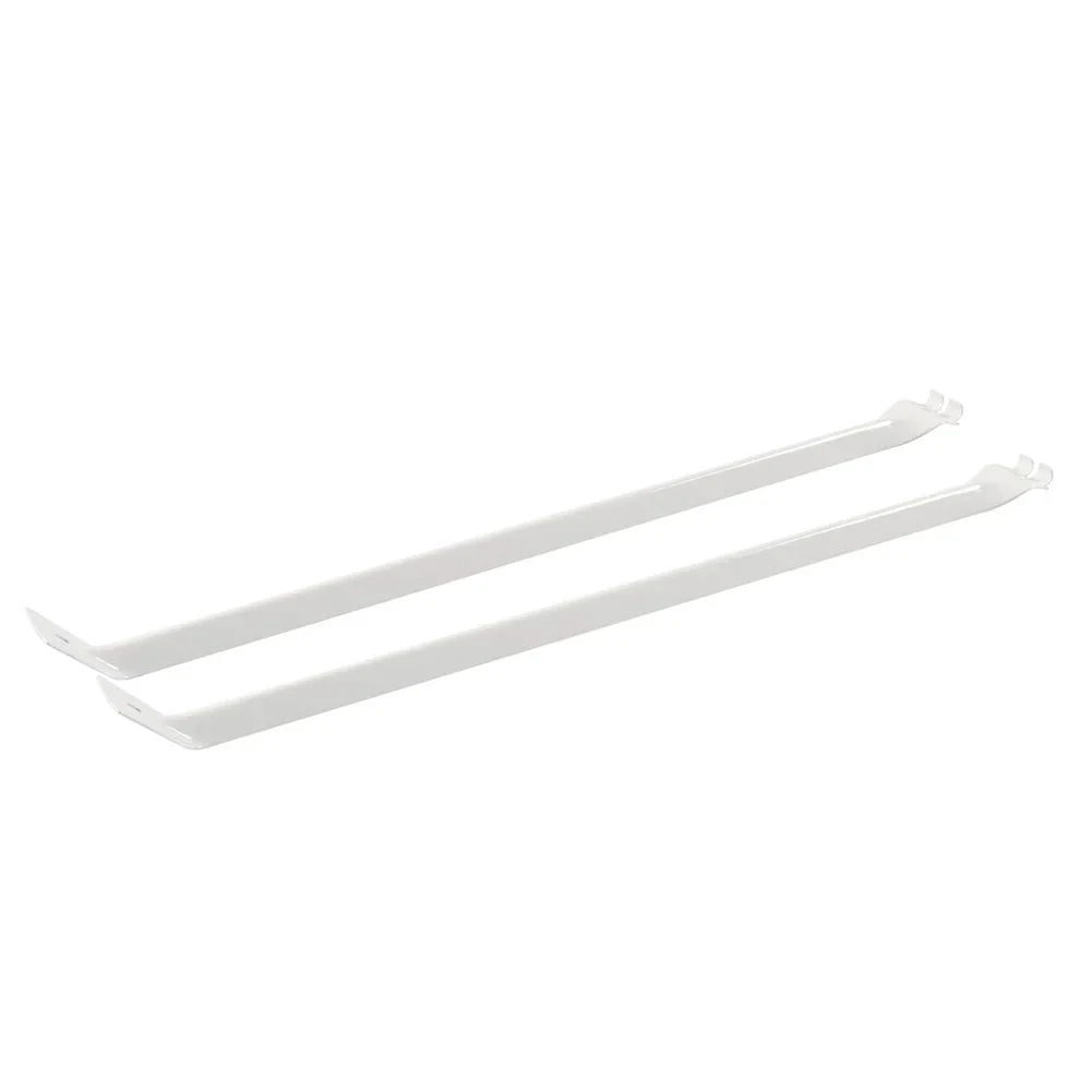 12-Inch White Metal Support Brackets for Closet Shelf