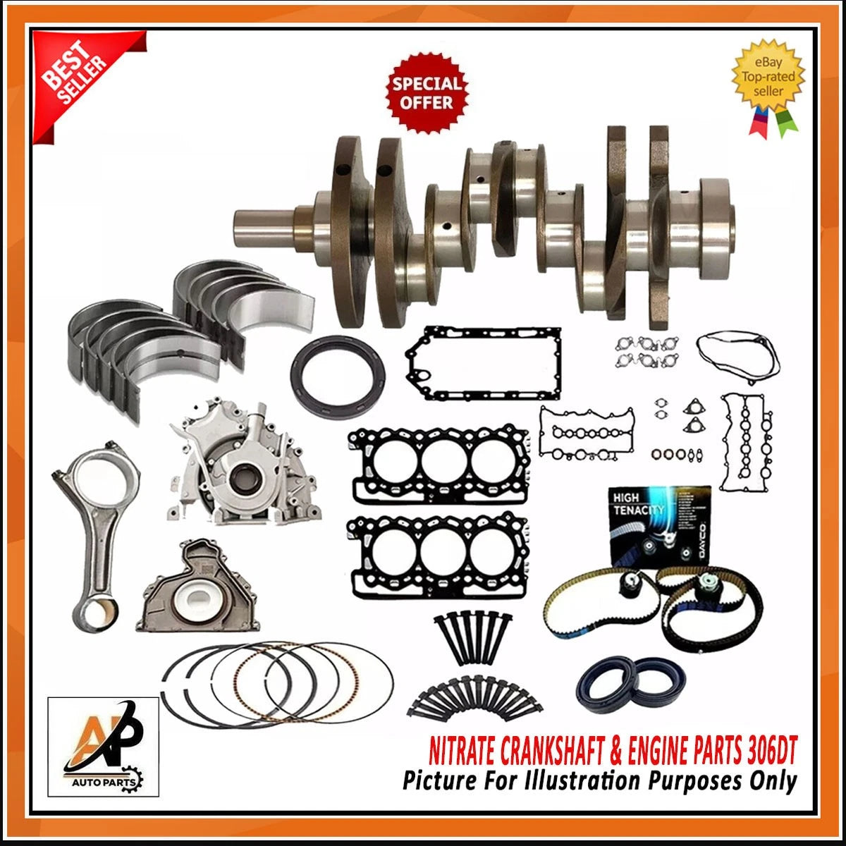 Crankshaft Engine Rebuild Kit for Land Rover Range Rover 3.0 306DT (2010–2013)