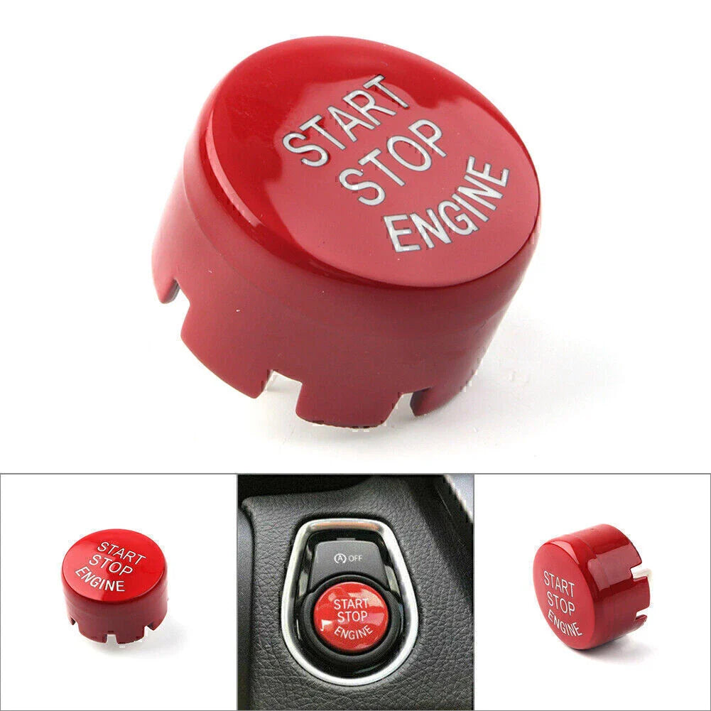 Auto Start/Stop Engine Switch Button ABS Red for BMW F Series (2012-2023)