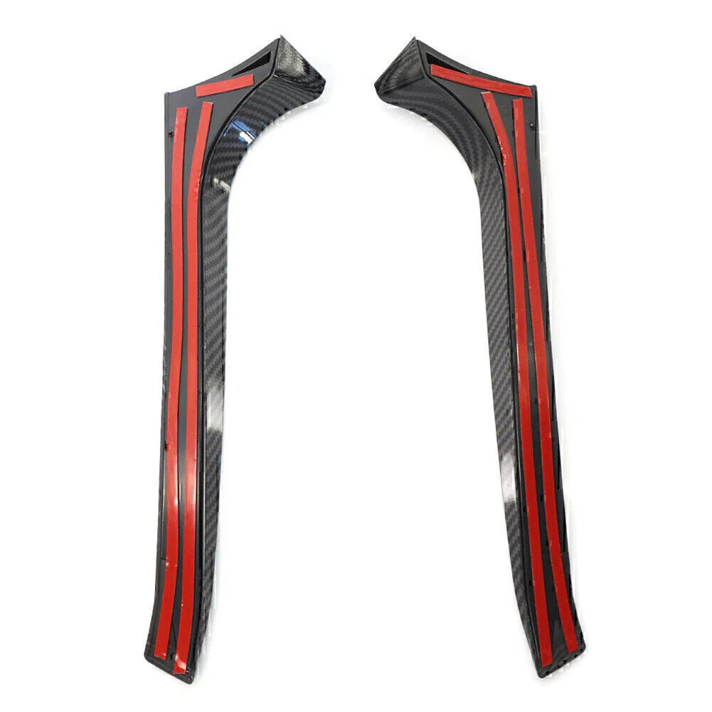 Carbon Fiber Rear Window Side Canard Splitter Trim for VW Golf 6 (2009-2013)