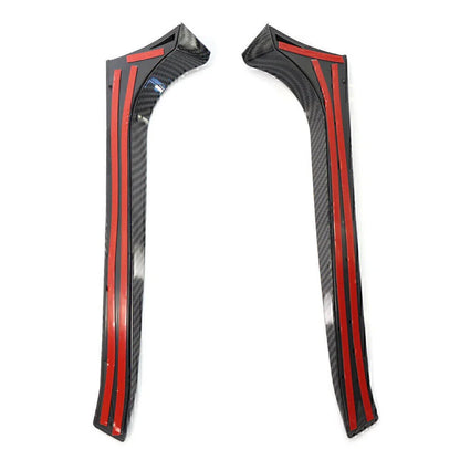 Carbon Fiber Rear Window Side Canard Splitter Trim for VW Golf 6 (2009-2013)