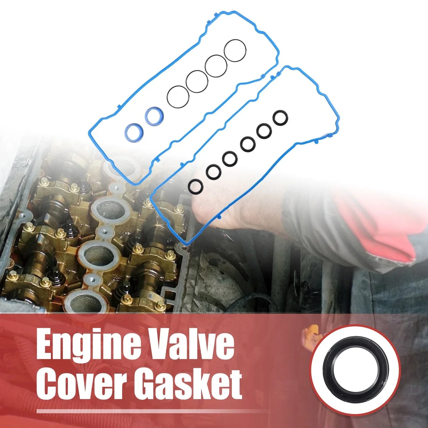 Engine Valve Cover Gasket Set for Chrysler Dodge Jeep (Fits 2005-2010)