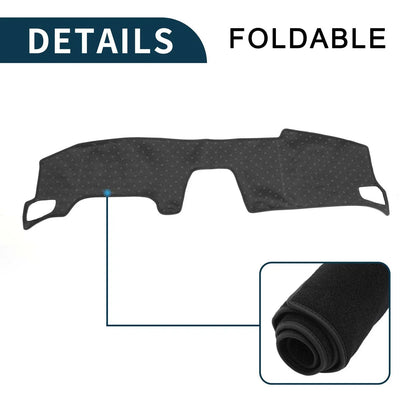Dashboard Cover Mat for Honda Accord 2024 Sun Protector Pad Black
