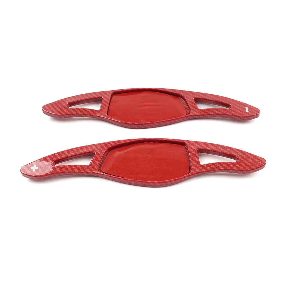 Red Steering Wheel Shift Paddle Extensions for Audi R8 RS3 RS4 RS5 RS6 RS7 TT