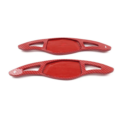 Red Steering Wheel Shift Paddle Extensions for Audi R8 RS3 RS4 RS5 RS6 RS7 TT