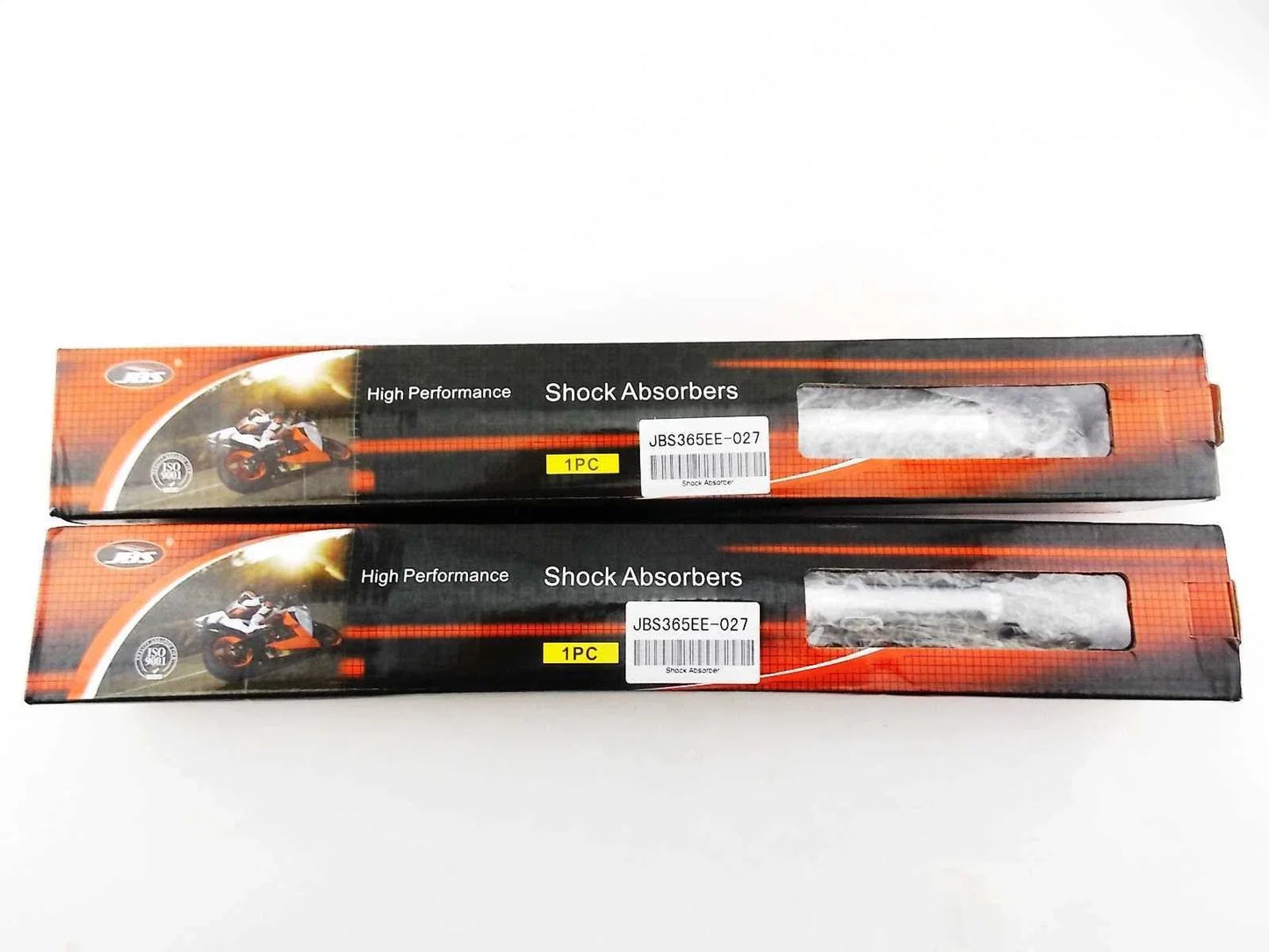 365mm JBS Orange/Chrome Shock Absorbers for Honda CR125M Elsinore (1973-1978)