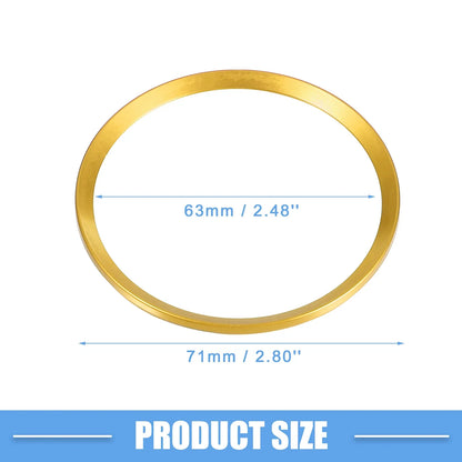 Wheel Hub Center Cover Rings for Honda Civic 2016-2021 Gold Tone (Set of 4)