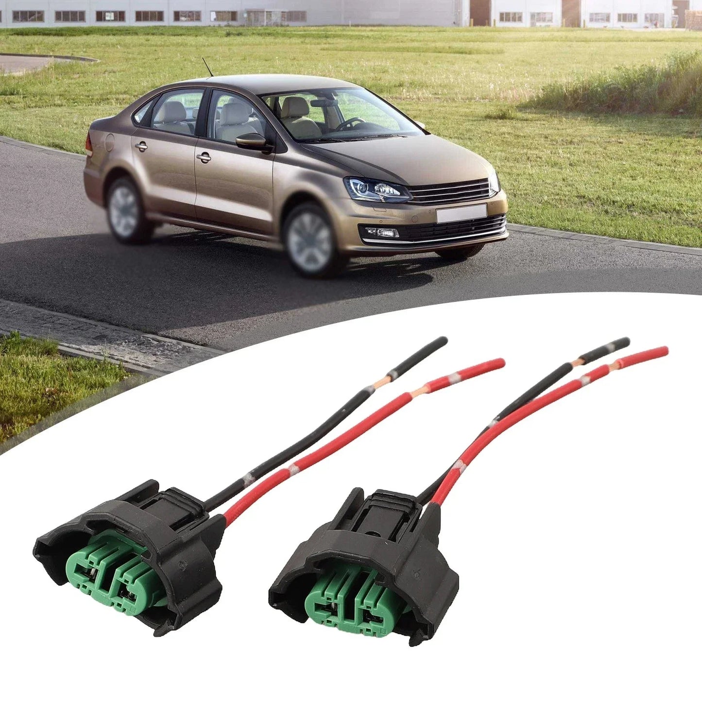 2 x Car Headlight Fog Lamp H8 H11 Bulb Socket