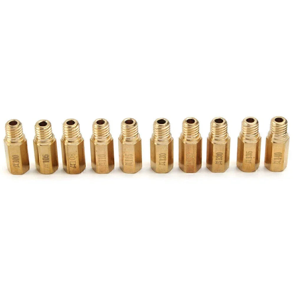 10 x Main Jets for PWK OKO CVK Mikuni KOSO Carburetors (100-140)