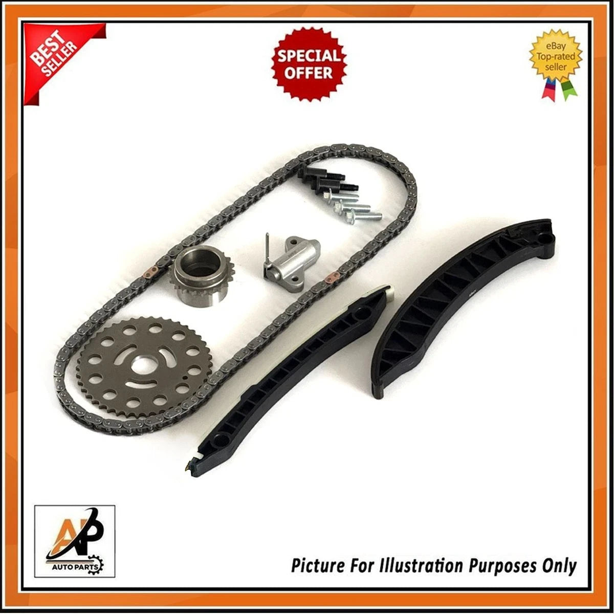 Engine Timing Chain Kit with Cover Replacement for Nissan Qashqai 2.0 (2007–2016)