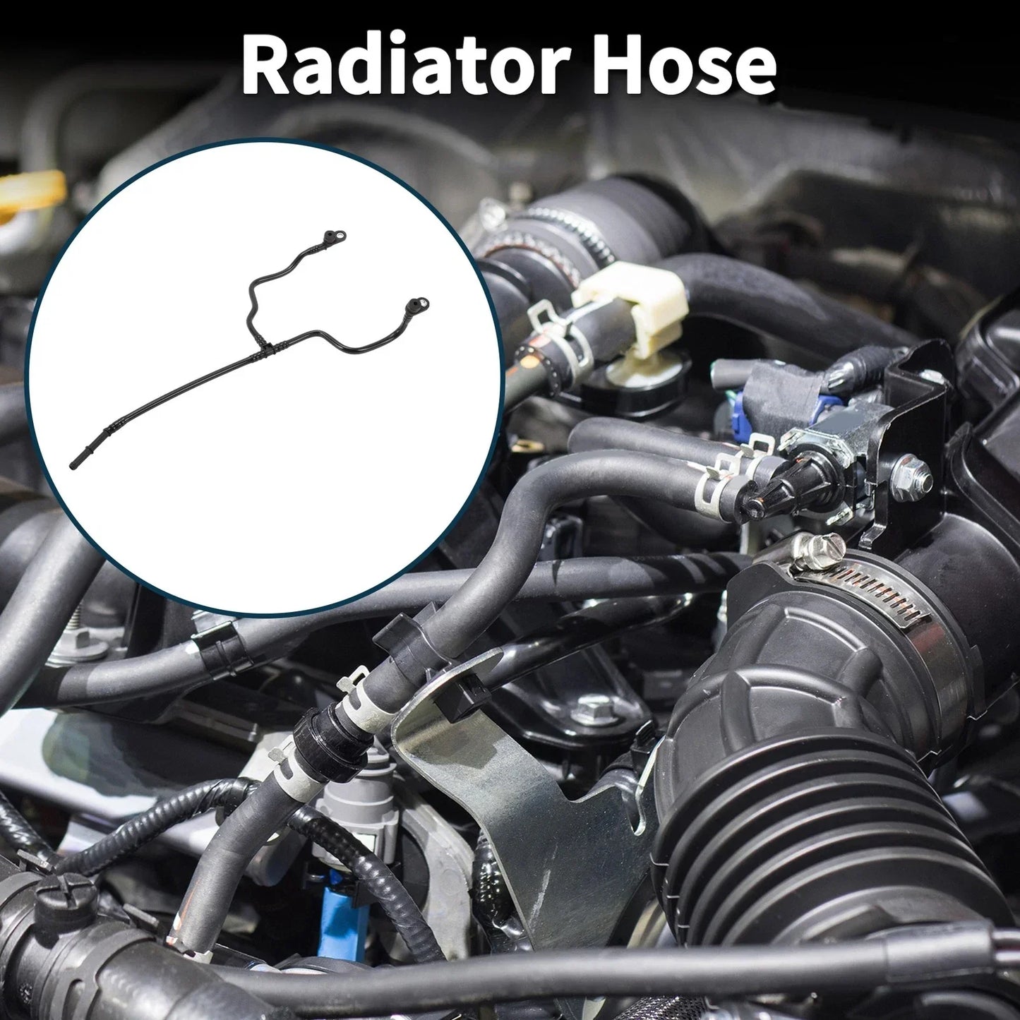Radiator Hose for Porsche Panamera 2010-2018 Plastic Coolant Pipe